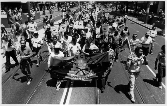 (3261) Demonstrations, Cesar Chavez, San Francisco, California, 1970s (3261) Demonstrations, Cesar Chavez, San Francisco, California, 1970s